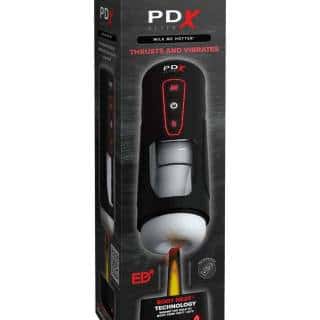 Автоматический мастурбатор с функцией нагрева PipeDream Milk Me Hotter, белый, черный