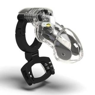 Пояс верности с электростимуляцией Mystim Pubic Enemy №3 с замком для мошонки, бесцветный Пояс верности с электростимуляцией Mystim Pubic Enemy №3 с замком для мошонки, бесцветный