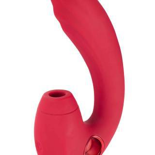 Вибратор с вакуумно-волновым стимулятором клитора Woma Grace, красный Вибратор с вакуумно-волновым стимулятором клитора Woma Grace, красный
