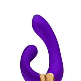 Вибратор для точки G Shunga Miyo с клиторальной стимуляцией, фиолетовый