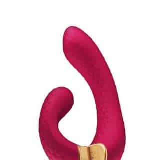 Вибратор для точки G Shunga Miyo с клиторальной стимуляцией, малиновый Вибратор для точки G Shunga Miyo с клиторальной стимуляцией, малиновый