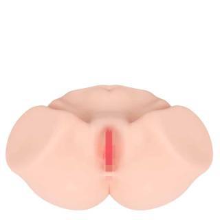 Мастурбатор с двойным слоем материала, вибрацией и ротацией Kokos Maria Onahole Real Vagina, телесный