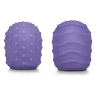 Силиконовые текстурированные насадки для мини-массажера Le Wand Petite, фиолетовый