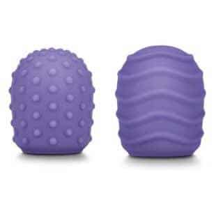 Силиконовые текстурированные насадки для мини-массажера Le Wand Petite, фиолетовый Силиконовые текстурированные насадки для мини-массажера Le Wand Petite, фиолетовый