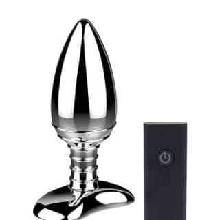 Анальная вибропробка Nexus Cestos с пультом ДУ, серебристая Анальная вибропробка Nexus Cestos с пультом ДУ, серебристая