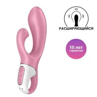 Вибратор-кролик с расширением Satisfyer Air Pump Bunny 2, розовый