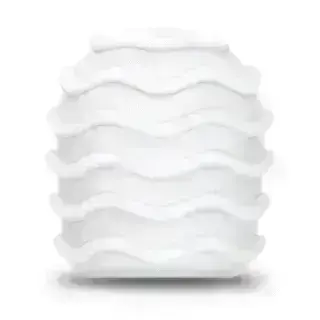 Насадка для вибромассажера Le Wand Spiral текстурированная, белая