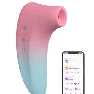 Вакуумный стимулятор клитора Lovense Tenera 2, бирюзово-розовый