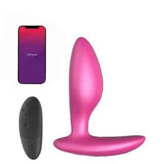 Анальная вибропробка We-Vibe Ditto+ с пультом ДУ, розовая