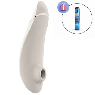 Вакуумный стимулятор клитора Womanizer Premium 2, молочный