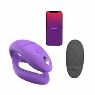 Вибромассажер для пар We-Vibe Sync O с пультом ДУ, фиолетовый Вибромассажер для пар We-Vibe Sync O с пультом ДУ, фиолетовый