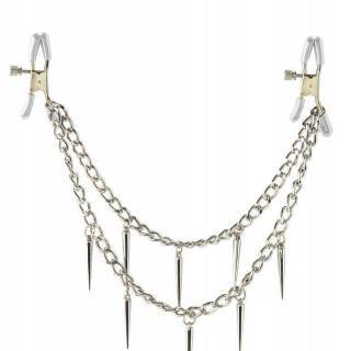 Зажимы для сосков PipeDream Rock Hard Nipple Clamps, серебристые Зажимы для сосков PipeDream Rock Hard Nipple Clamps, серебристые