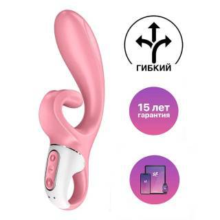 Вибратор-кролик Satisfyer Hug Me, розовый Вибратор-кролик Satisfyer Hug Me, розовый