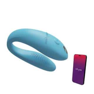 Вибратор для пар We-Vibe Sync Go, голубой