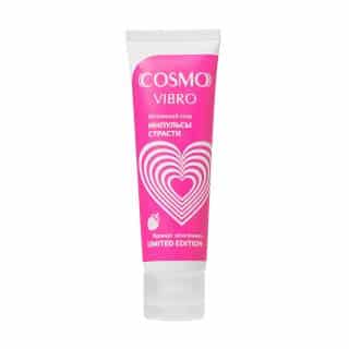 Возбуждающий лубрикант Bioritm Cosmo Vibro Aroma Земляника на гибридной основе, 50 г