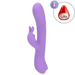 Вибратор-кролик с имитацией фингеринга Hot Planet Cassandra, сиреневый