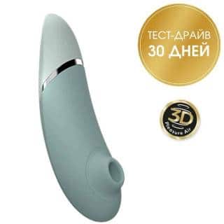 Вакуумный стимулятор клитора Womanizer Next, серо-зеленый