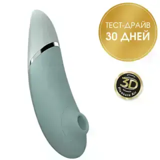 Вакуумный стимулятор клитора Womanizer Next, серо-зеленый