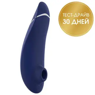 Вакуумный стимулятор клитора Womanizer Premium 2, синий