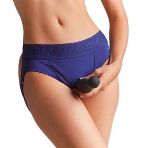 Трусики для страпона Strap-on-me Heroine Harness XL, синие