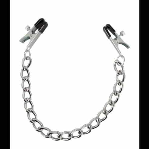 Зажимы на соски Orion Kette mit Klemmen, серебристый