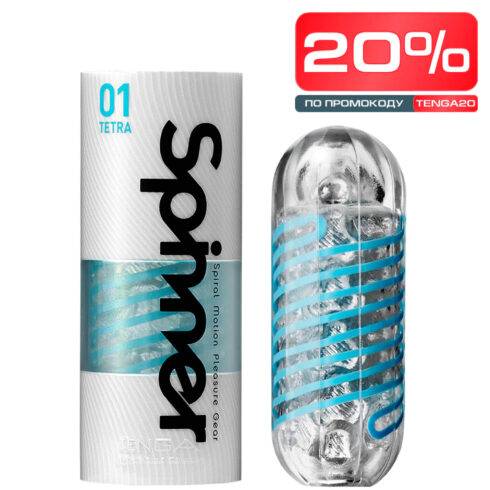 Мастурбатор Tenga Spinner 01 Tetra, голубой