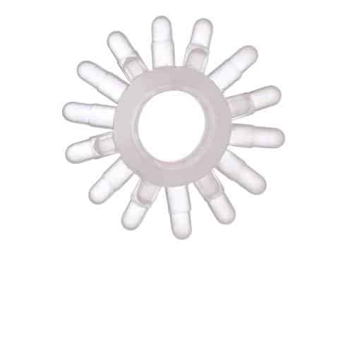 Эрекционное кольцо Toyfa с шипами, бесцветное