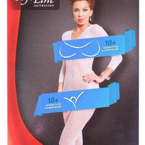 Чулок на тело SoftLine, размер S/L, цвет белый