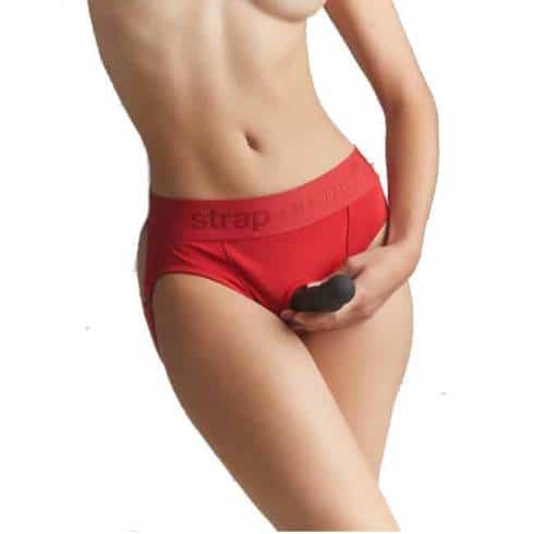 Трусики для страпона Strap-on-me Heroine Harness M, красные