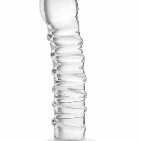Стимулятор Sexus Glass со спиралью, бесцветный, 16 см