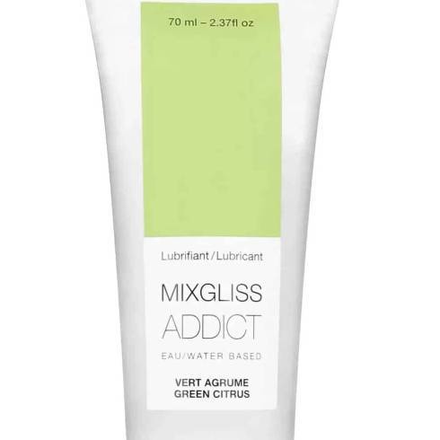 Лубрикант Mixgliss Addict Зеленый цитрус на водной основе, 70 мл