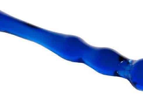 Фаллоимитатор анальный двухсторонний Sexus Glass, синий