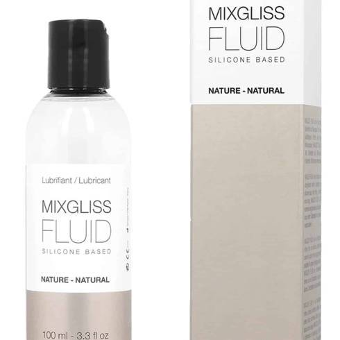 Массажный лубрикант Mixgliss Fluid без запаха на силиконовой основе, 100 мл