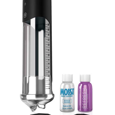 Вакуумная помпа Pipedream PDX Elite Blowjob Power Pump, серебристый