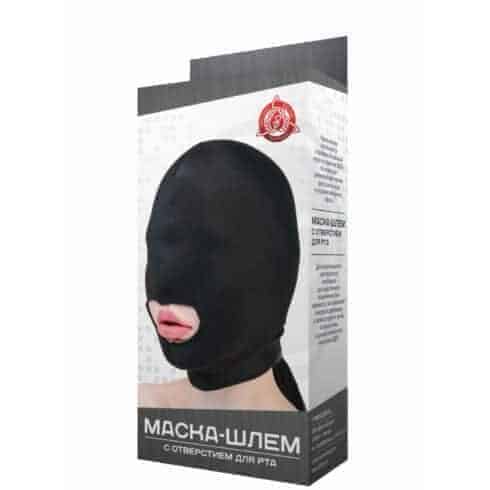 Маска-шлем МиФ с отверстием для рта, чёрная, OS