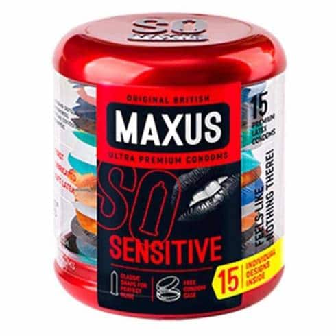 Презервативы ультратонкие Maxus Sensitive, 15 шт