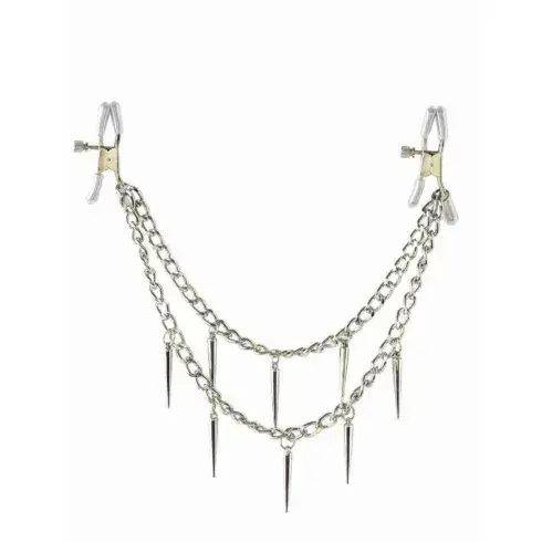 Зажимы для сосков PipeDream Rock Hard Nipple Clamps, серебристые