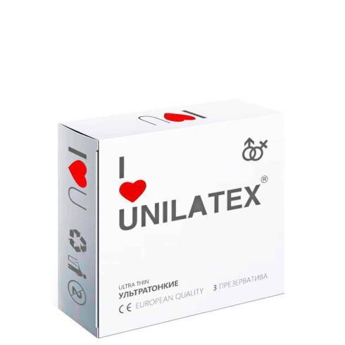 Презервативы ультратонкие Unilatex, 3 шт