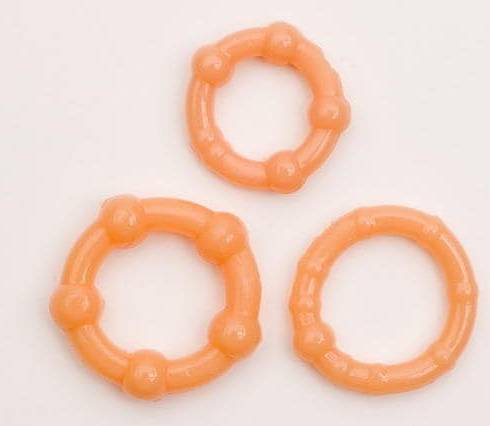 Набор эрекционных колец Toyfa, телесные