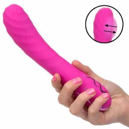 Вибратор CalExotics Insatiable G Inflatable G-Wand с функцией надува, розовый