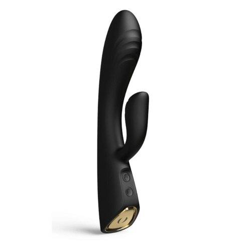 Вибратор-кролик с нагревом Dorcel Flexi Rabbit, чёрный