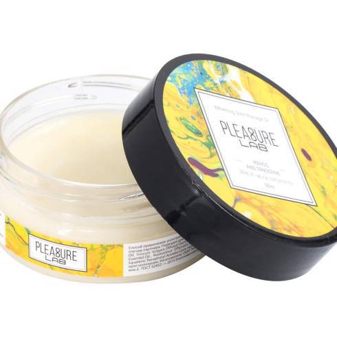 Твердое массажное масло Pleasure Lab Refreshing манго и мандарин, 50 мл