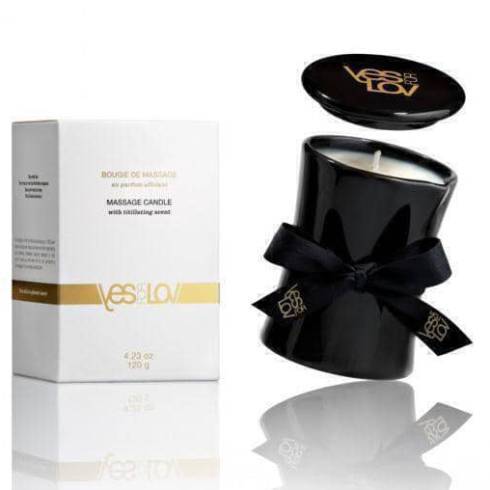 Свеча с массажным маслом YESforLOV аромат Titillating scent, 120 г