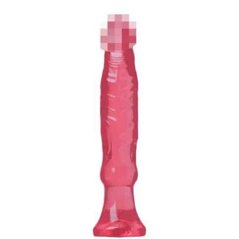 Фаллоимитатор Doc Johnson Crystal Jellies Anal Starter 15.2 см, розовый