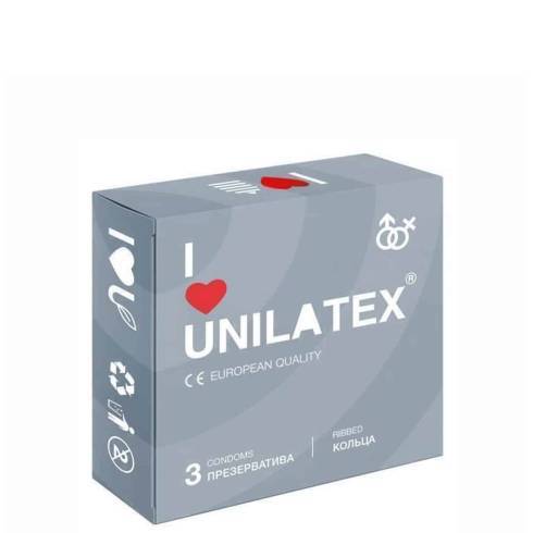 Презервативы ребристые Unilatex, 3 шт