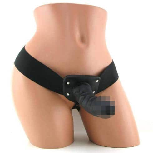 Страпон поясной полый PipeDream Fetish Fantasy Hollow Strap On, черный