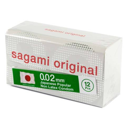 Полиуретановые презервативы Sagami Original 0.02, 12 шт