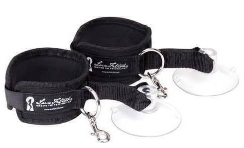 Наручники с присосками Lux Fetish Sexy Suction, черные