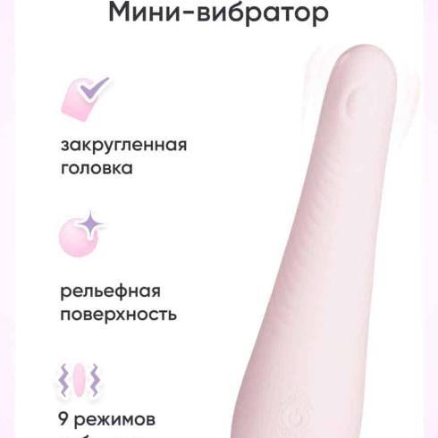 Мини-вибратор Hot Planet Balle, розовый