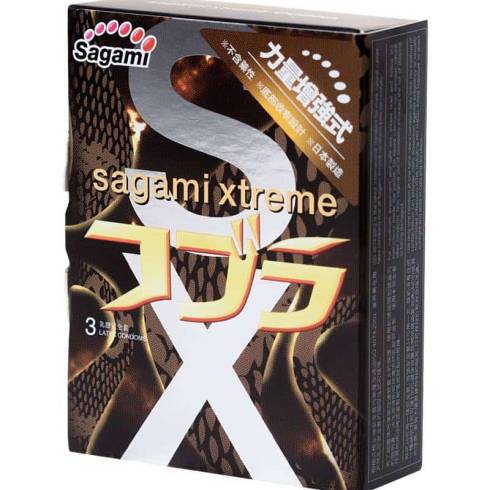 Презервативы зауженные Sagami Xtreme Cobra, 3 шт